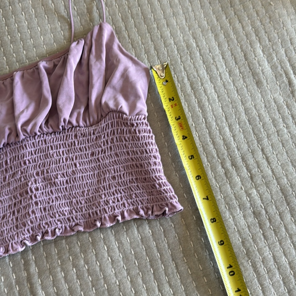 Urban outfitters lilac milkmaid crop top cami - Picture 3 of 5